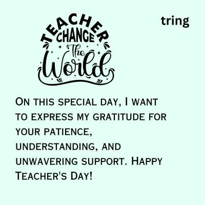 Expressive Messages for Teacher's Day