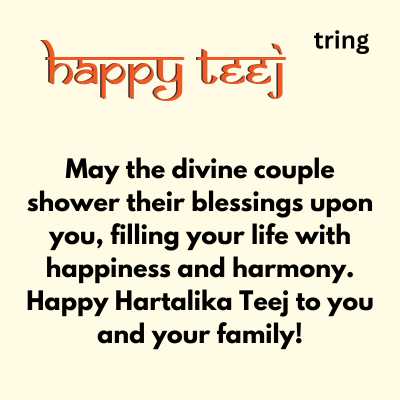 Warm Hartalika Teej wishes