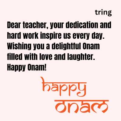 Happy Onam Wishes To Teacher