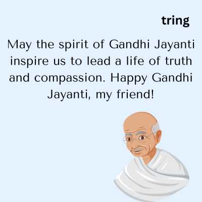 Gandhi Jayanti Wishes For Friends