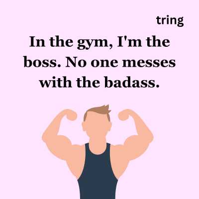 Badass Gym Captions