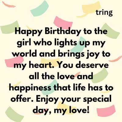 happy birthday message for love