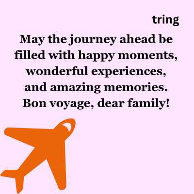 Happy Journey Wishes For Family