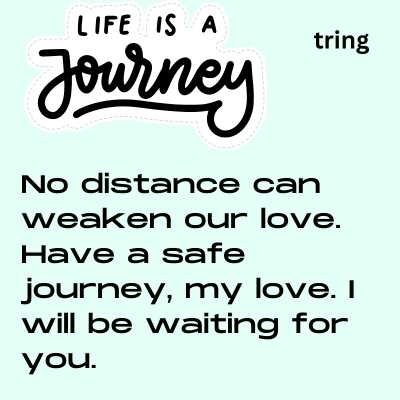 happy journey messages for lover