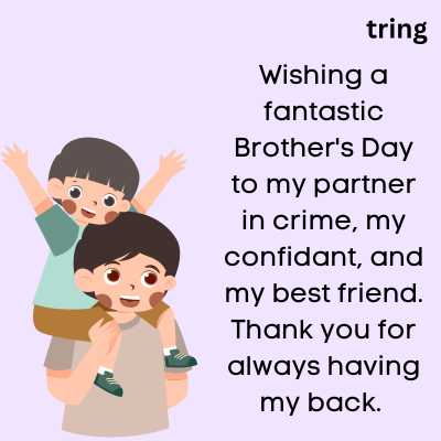 Happy Brother's Day Wishes