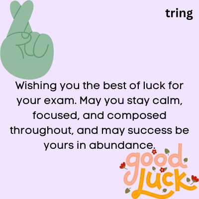 Best Luck Exam Wishes