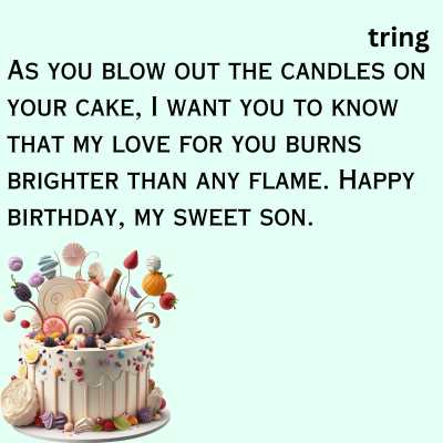 Blessing birthday wishes for son from mother