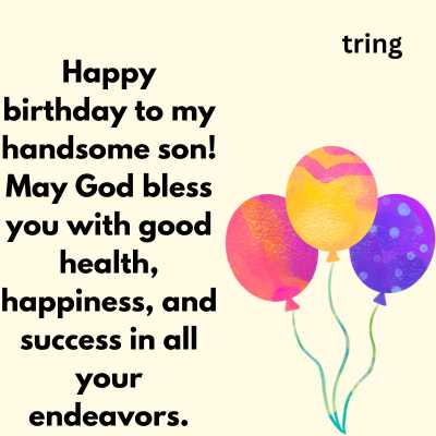 Blessing Birthday Wishes for Son