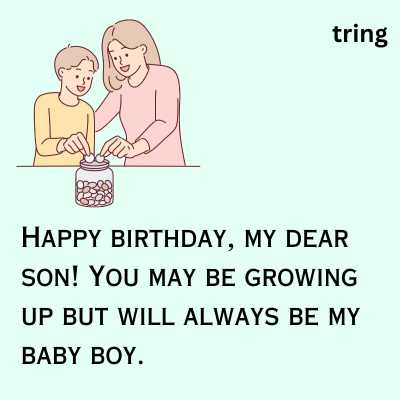 Funny Birthday Wishes for Son from Mom