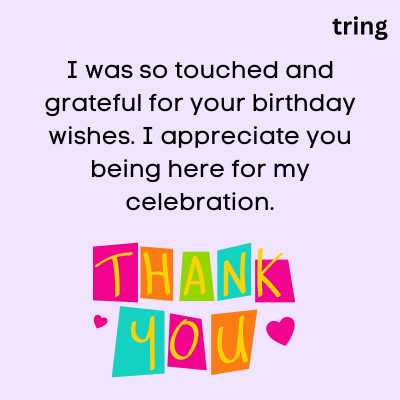 Thank You Quotes For Birthday Wishes