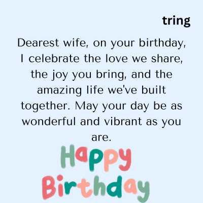 Birthday Wishes for Wife