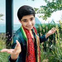 Varun Buddhadev with a Red Dupatta