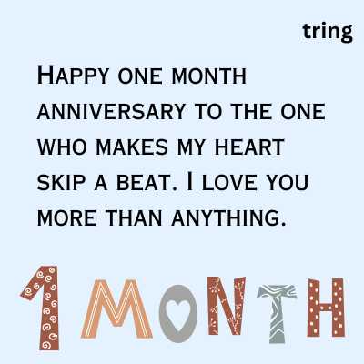 Thoughtful One-Month Anniversary Quotes