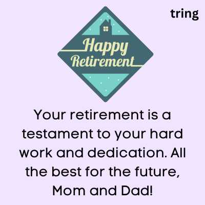 Retirement Messages for Parents
