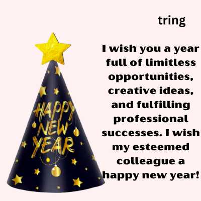 Professional  New Year Wishes For Colleagues