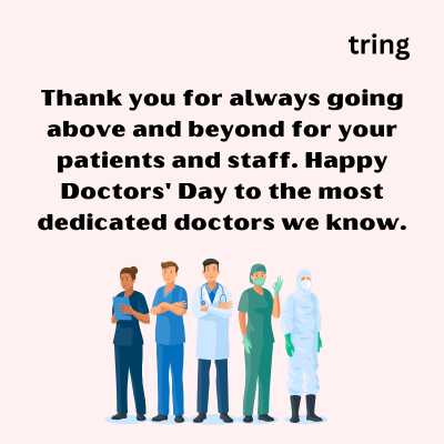 Doctor's Day Messages From Staff