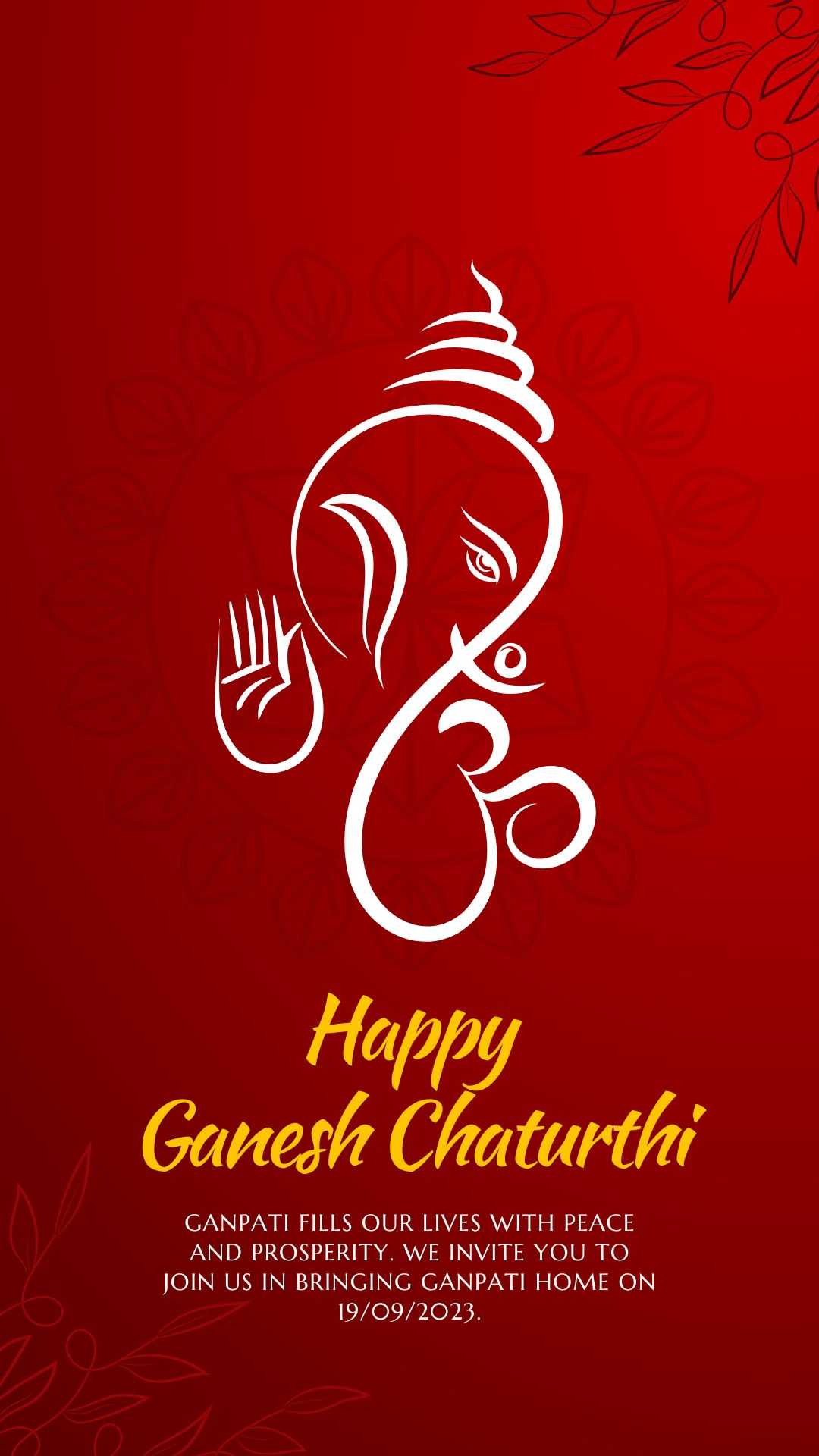 Invitation for Ganpati - Ganesh Chaturthi Invitation | Happy Invites