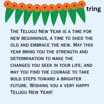 Long Telegu new year wishes 