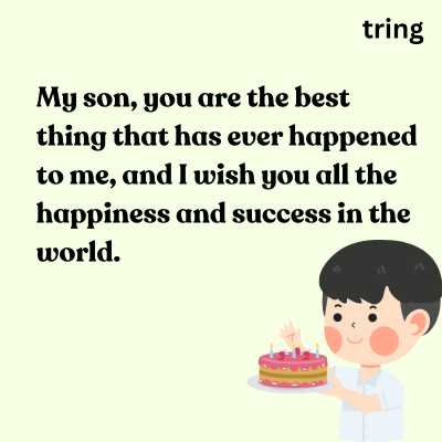 Emotional Birthday Wishes to Son from Mother