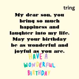 180+ Blessing-filled Birthday Wishes to Son from Mother