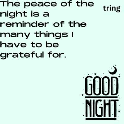 Grateful Good Night Thoughts