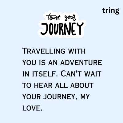 Happy Journey Quotes to Boyfriend