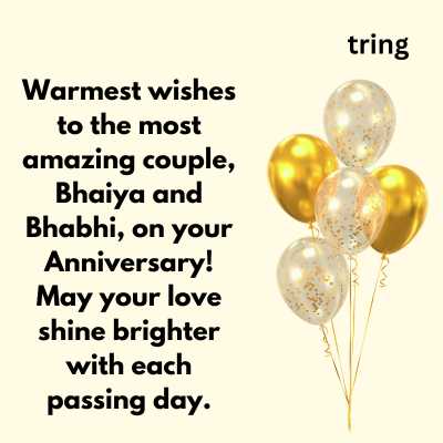 Happy Anniversary Bhaiya Bhabhi Wishes