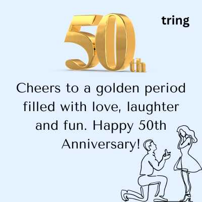 Best 50th Anniversary Wishes for Friend