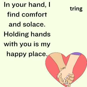 holding hands couple with quotes