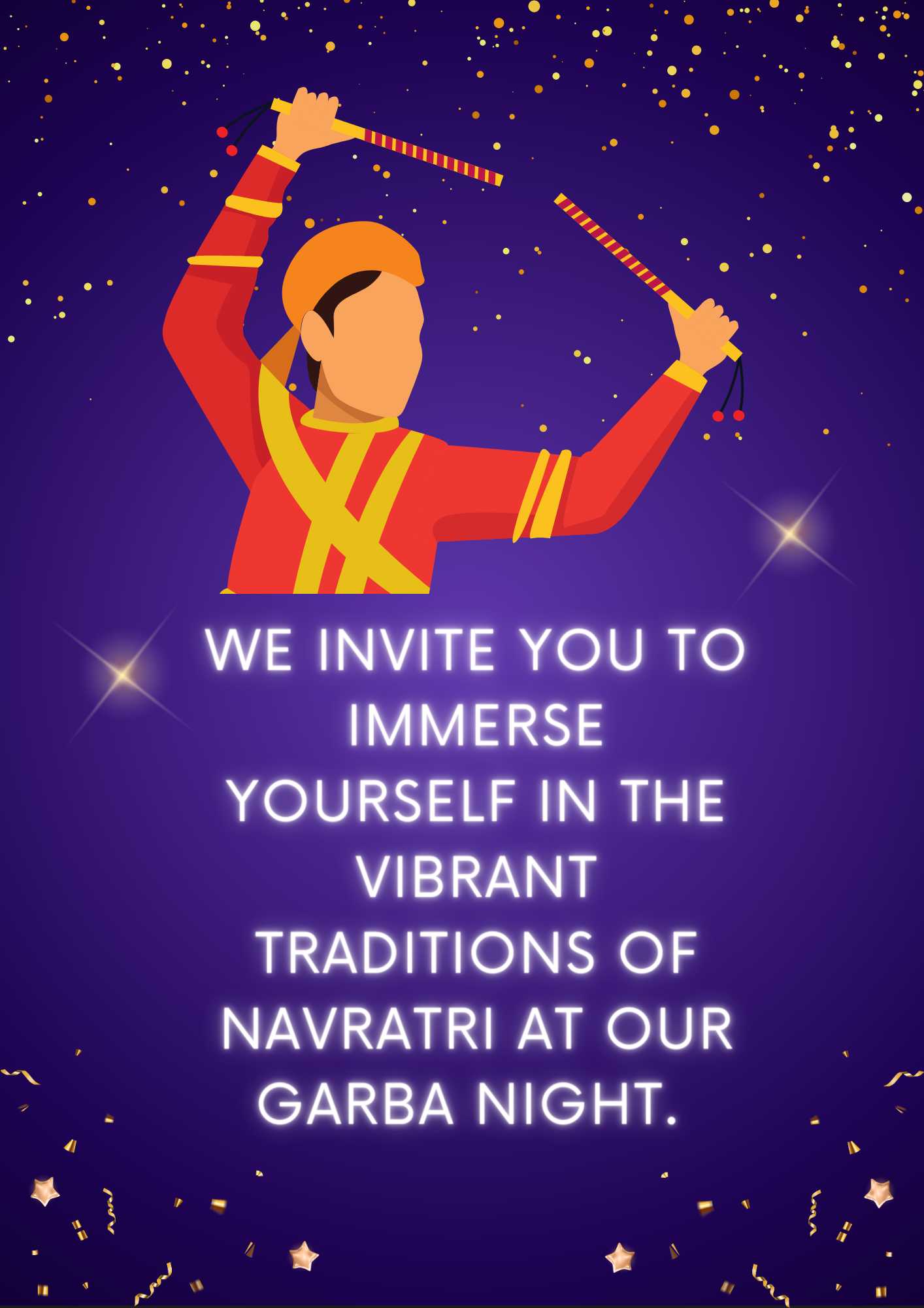 Navratri Garba Invitation