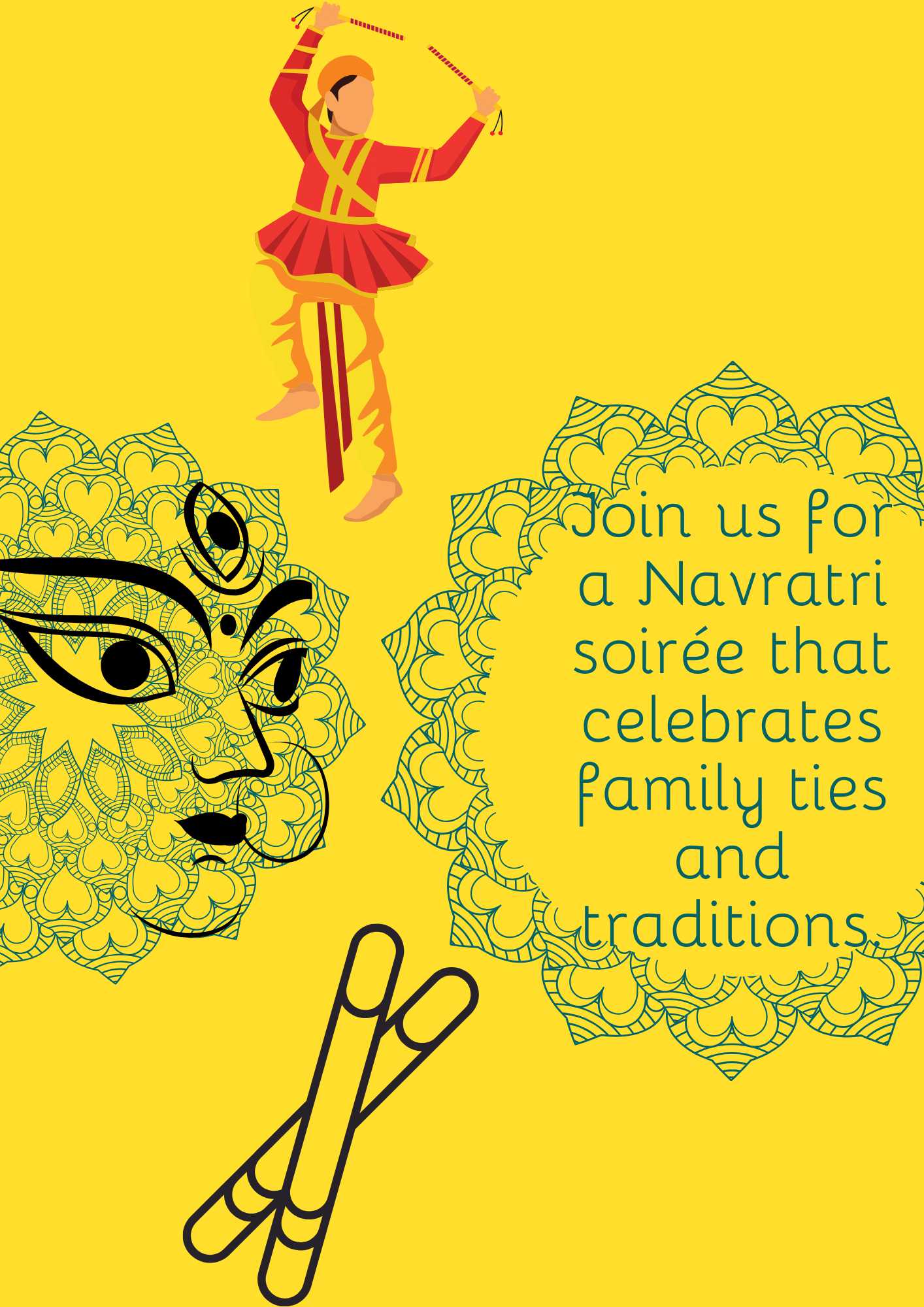 Navratri Invitations For Family