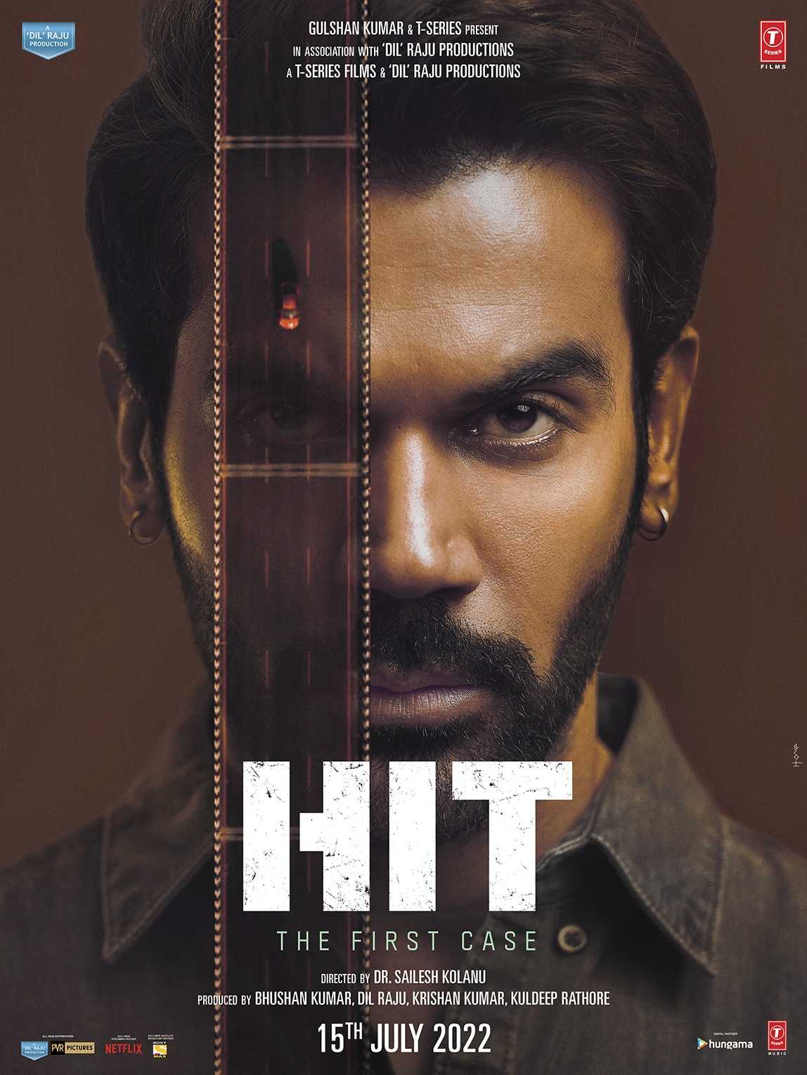 HIT - The First Case poster featuring Rajkumar Rao