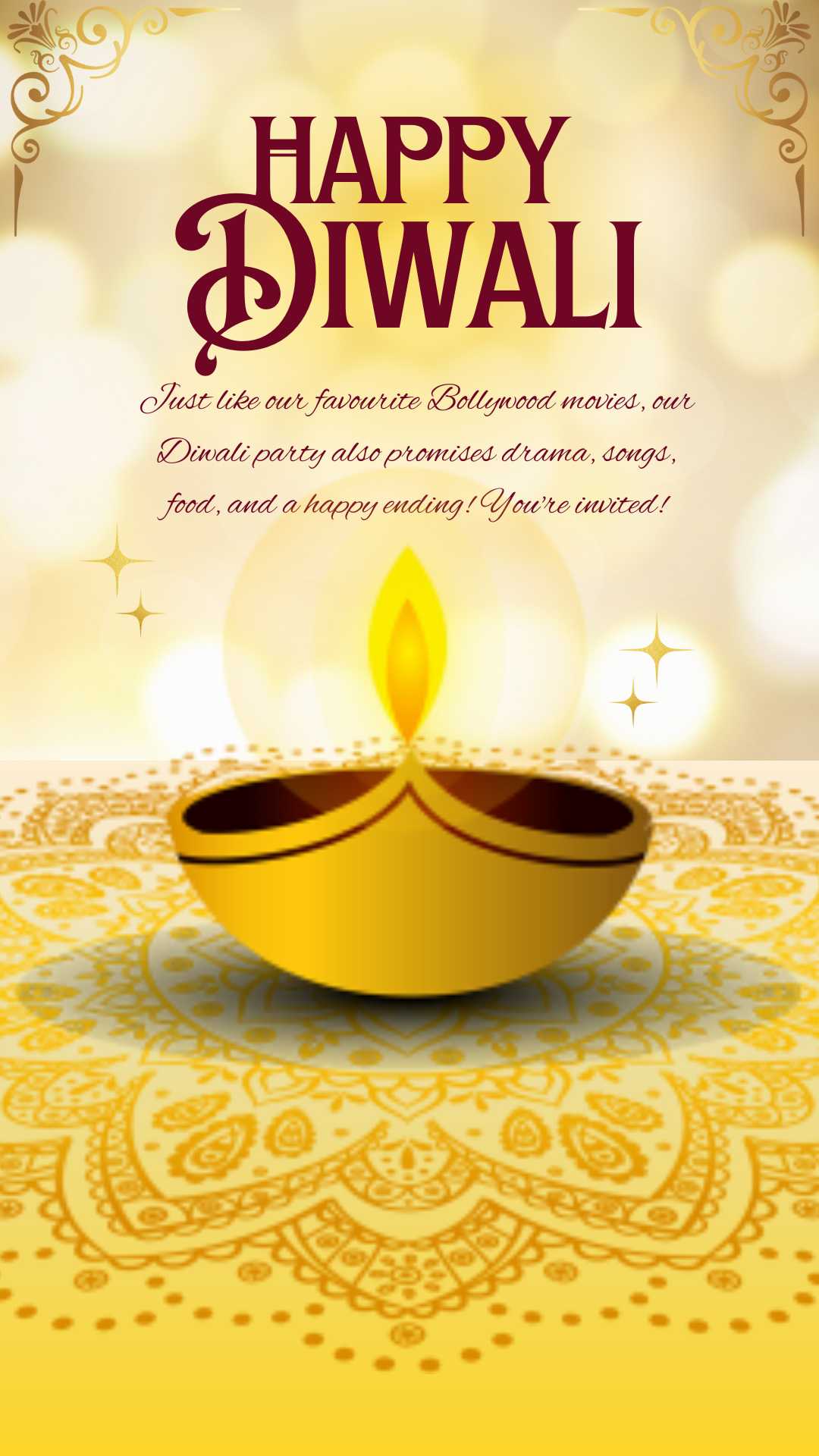 Funny Diwali Invitation Wordings