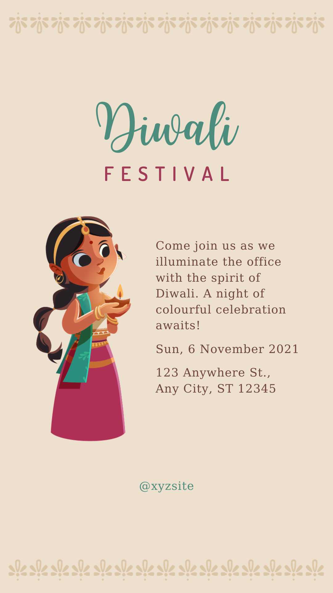 Traditional Diwali Invitations