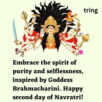 Wishes for second day of Navratri