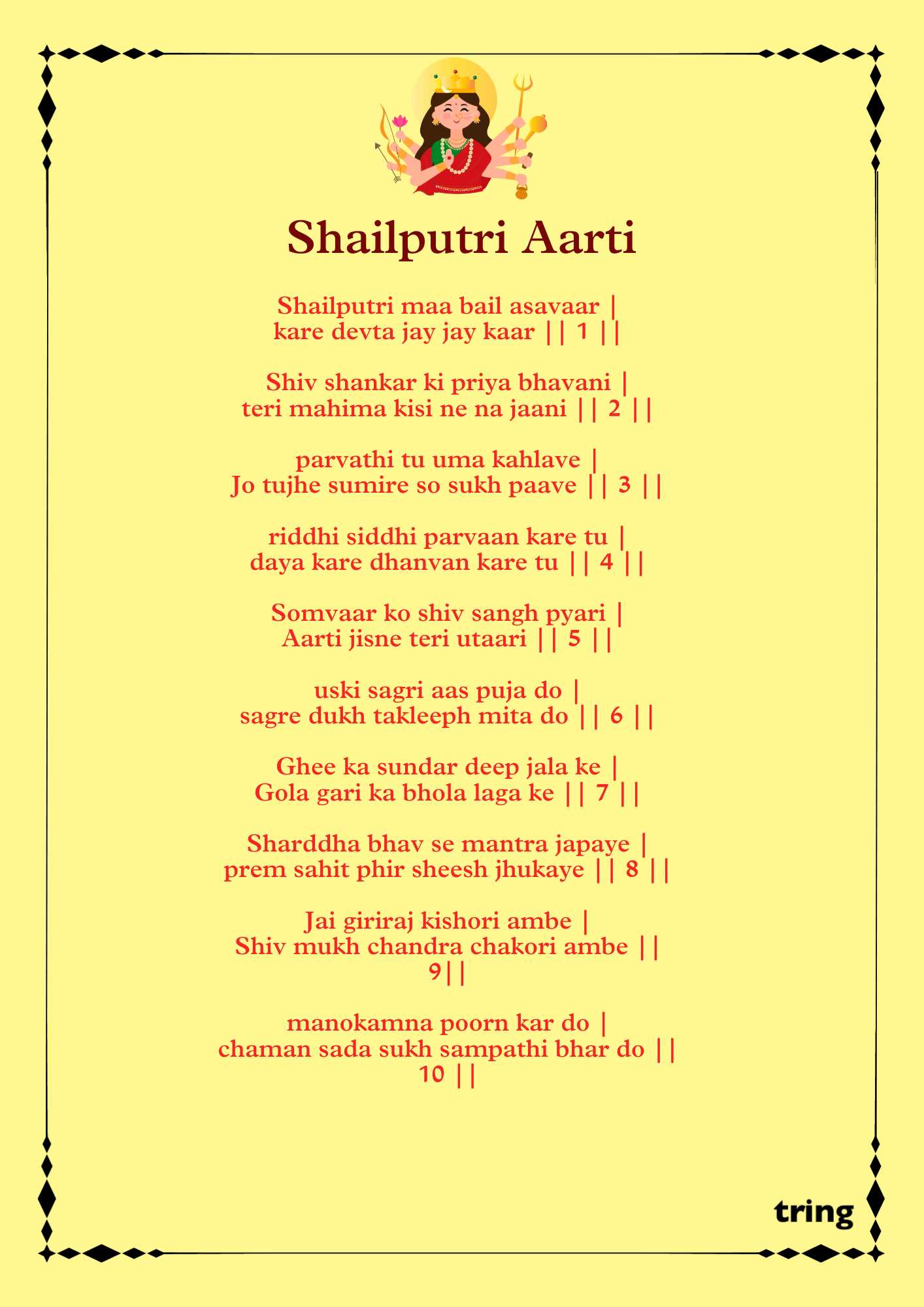 Shailputri Aarti Images (1)