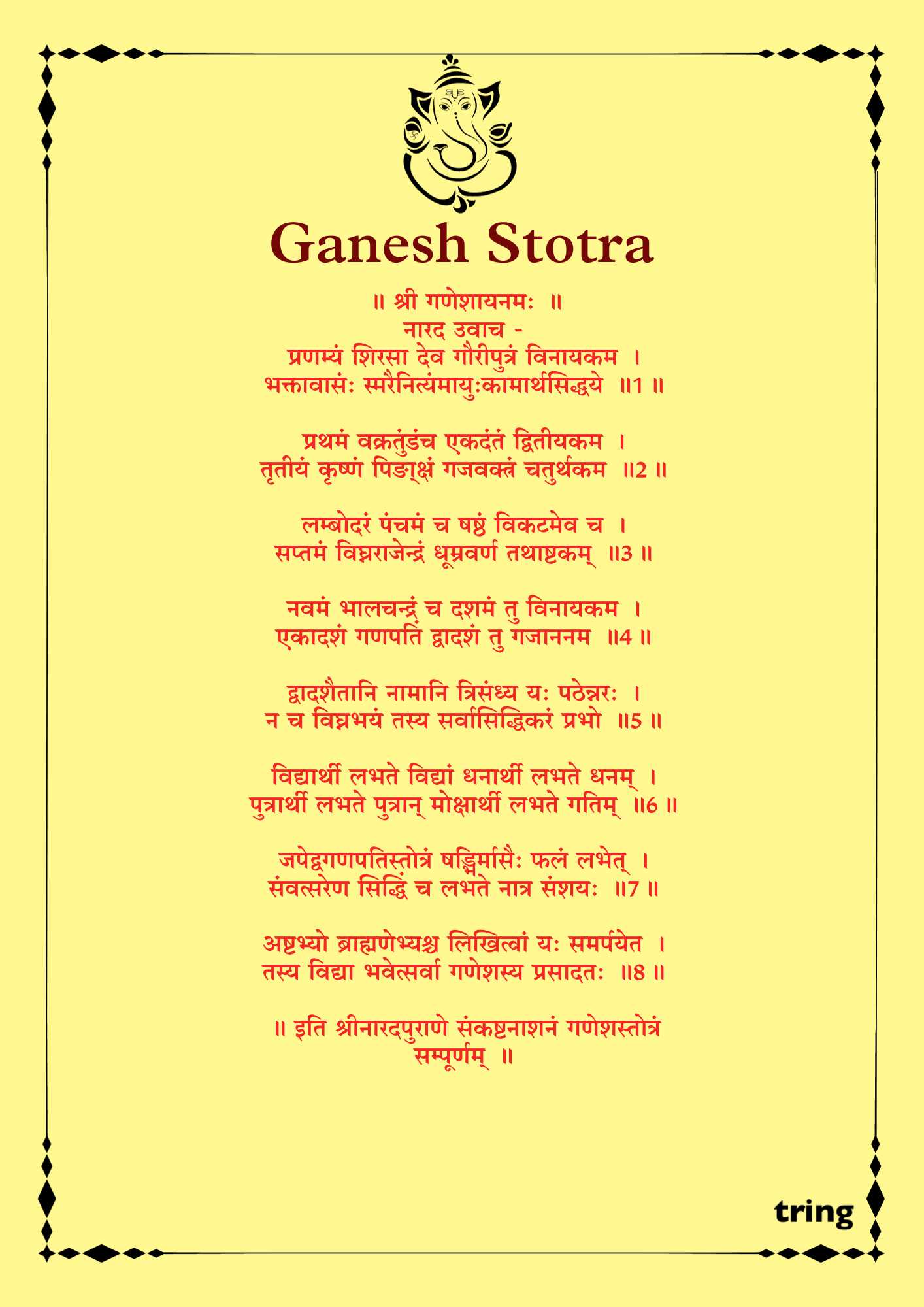 Ganesh Stotra Images