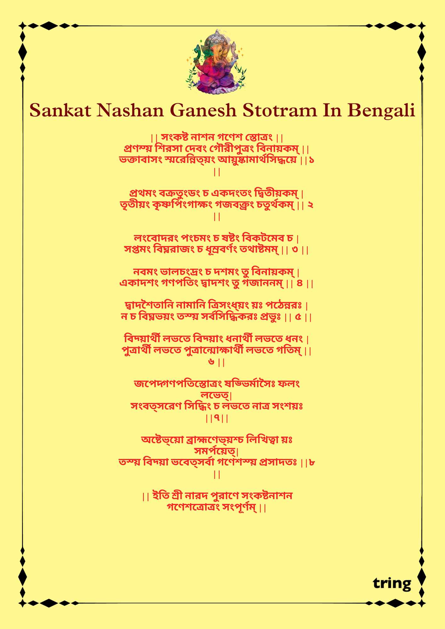 Sankat Nashan Ganesh Stotram Images (2)