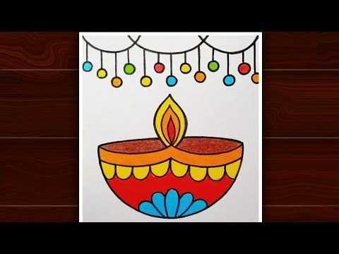 Diya lamp with lit candle wick - Diwali festival celebration symbol Stock  Vector by ©Sabelskaya 437816154