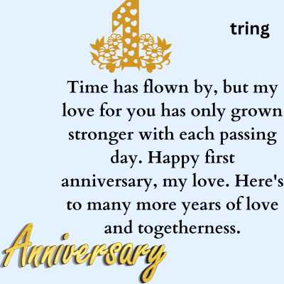 Lovely 1st Anniversary Wishes For Girlfriend