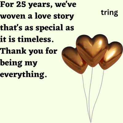 25th Wedding Anniversary Quotes For Wife