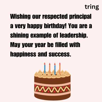 Birthday Wishes For Principal Sir