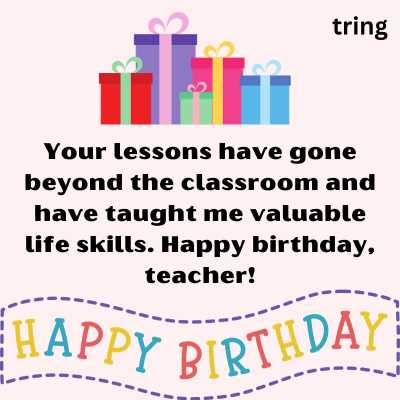 Birthday Wishes For Teacher From Student