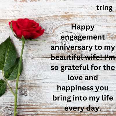 75+ Romantic Engagement Anniversary Wishes for My Soulful Wife