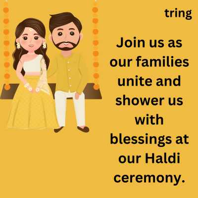 Traditional Haldi invitation