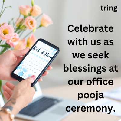 Short Office Pooja Invitation Message