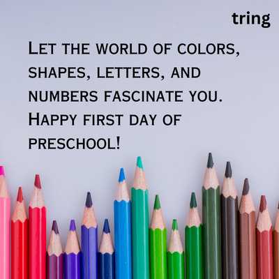 First Day Of School Wishes For Preschool 