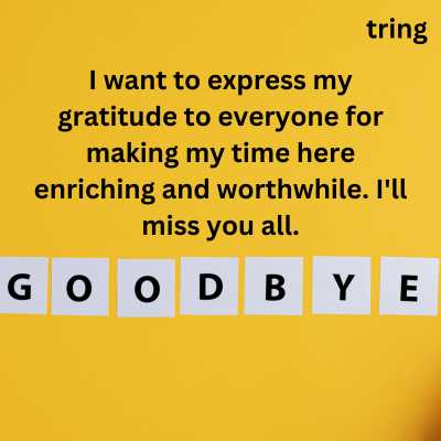 Thoughtful Farewell Messages For Leaving Company