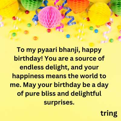 Birthday Wishes For Pyaari Bhanji In English