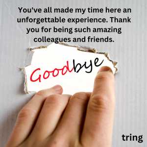 Sentimental Goodbye Messages For Leaving Company